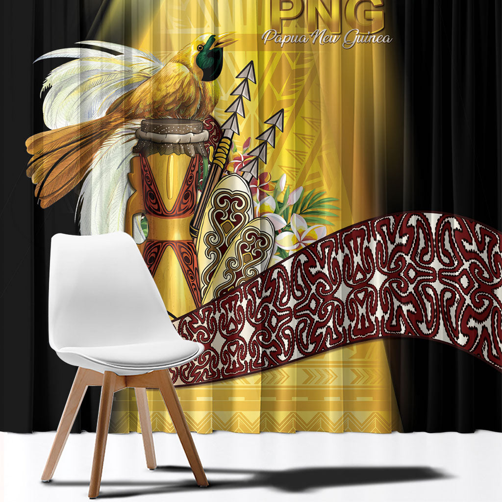 Papua New Guinea Window Curtain Independence Day Unique Style LT05 - Polynesian Pride