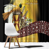 Papua New Guinea Window Curtain Independence Day Unique Style LT05 - Polynesian Pride