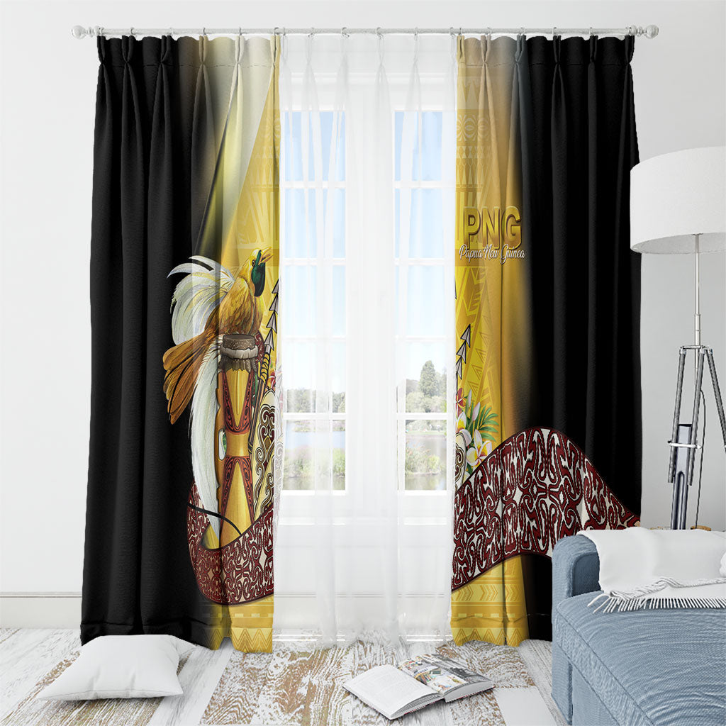 Papua New Guinea Window Curtain Independence Day Unique Style LT05 - Polynesian Pride