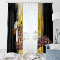 Papua New Guinea Window Curtain Independence Day Unique Style LT05 - Polynesian Pride