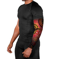 Papua New Guinea Arm Sleeves Birds Of Paradise With Aboriginal Pattern LT05 - Polynesian Pride