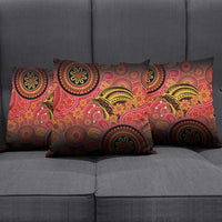 Papua New Guinea Pillow Cover Birds Of Paradise With Aboriginal Pattern LT05 - Polynesian Pride