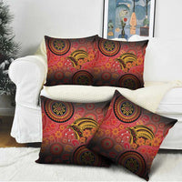 Papua New Guinea Pillow Cover Birds Of Paradise With Aboriginal Pattern LT05 - Polynesian Pride