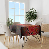 Papua New Guinea Tablecloth Birds Of Paradise With Aboriginal Pattern LT05 - Polynesian Pride