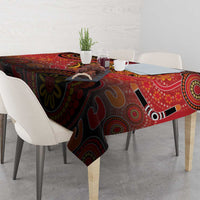 Papua New Guinea Tablecloth Birds Of Paradise With Aboriginal Pattern LT05 - Polynesian Pride