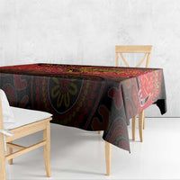Papua New Guinea Tablecloth Birds Of Paradise With Aboriginal Pattern LT05 - Polynesian Pride