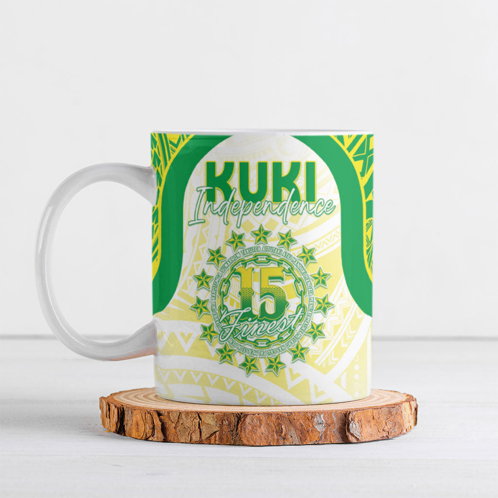 Kuki Independence 2026 Ceramic Mug Cook Islands 15 Finest White Version LT05 White - Polynesian Pride
