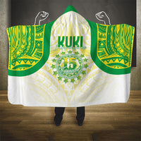 Kuki Independence 2026 Hooded Blanket Cook Islands 15 Finest White Version LT05 - Polynesian Pride