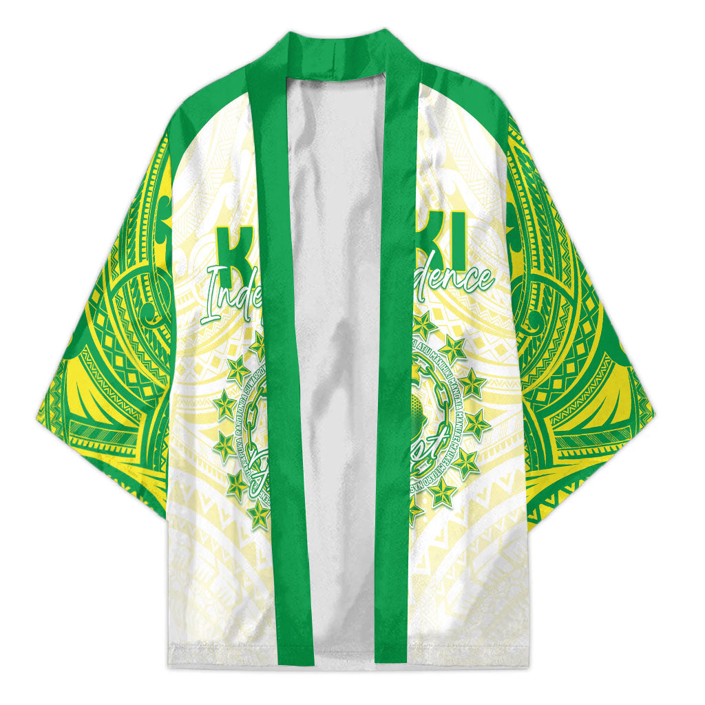 Kuki Independence 2026 Kimono Cook Islands 15 Finest White Version LT05 Unisex White - Polynesian Pride
