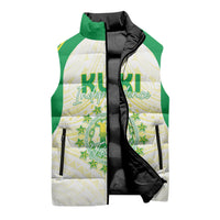Kuki Independence 2026 Sleeveless Puffer Jacket Cook Islands 15 Finest White Version LT05 - Polynesian Pride