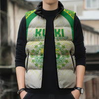 Kuki Independence 2026 Sleeveless Puffer Jacket Cook Islands 15 Finest White Version LT05 - Polynesian Pride