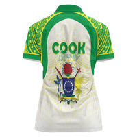 Kuki Independence 2026 Women Polo Shirt Cook Islands 15 Finest White Version LT05 - Polynesian Pride