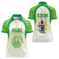Kuki Independence 2026 Women Polo Shirt Cook Islands 15 Finest White Version LT05 - Polynesian Pride