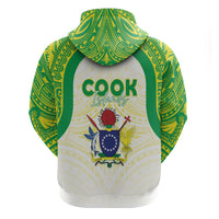 Kuki Independence 2026 Zip Hoodie Cook Islands 15 Finest White Version LT05 - Polynesian Pride
