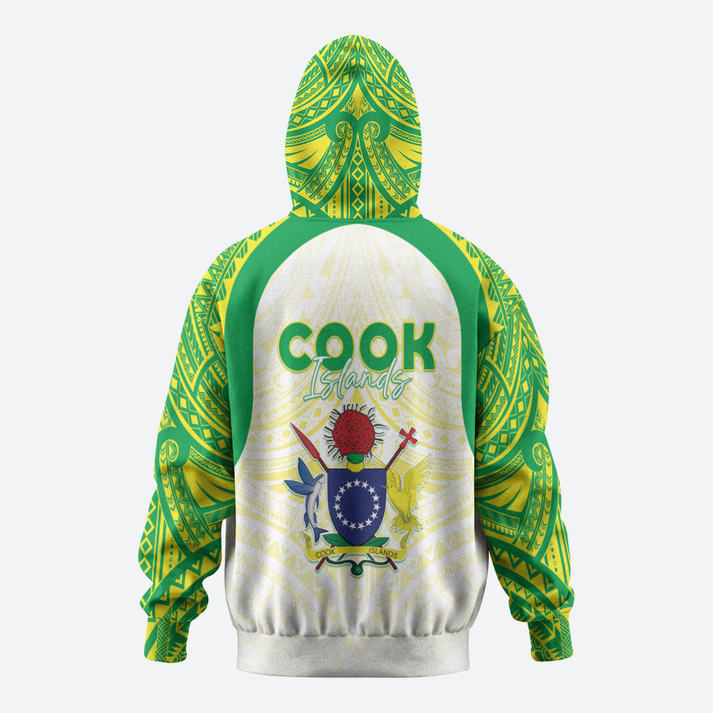 Kuki Independence 2026 Zip Hoodie Cook Islands 15 Finest White Version LT05 - Polynesian Pride