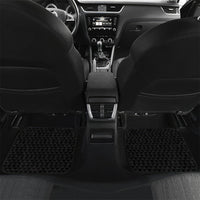 Hawaii Statehood Day Car Mats Kakau Pattern With Maile Pikake Honohono Lei LT05 Set 2pcs - Back Black - Polynesian Pride