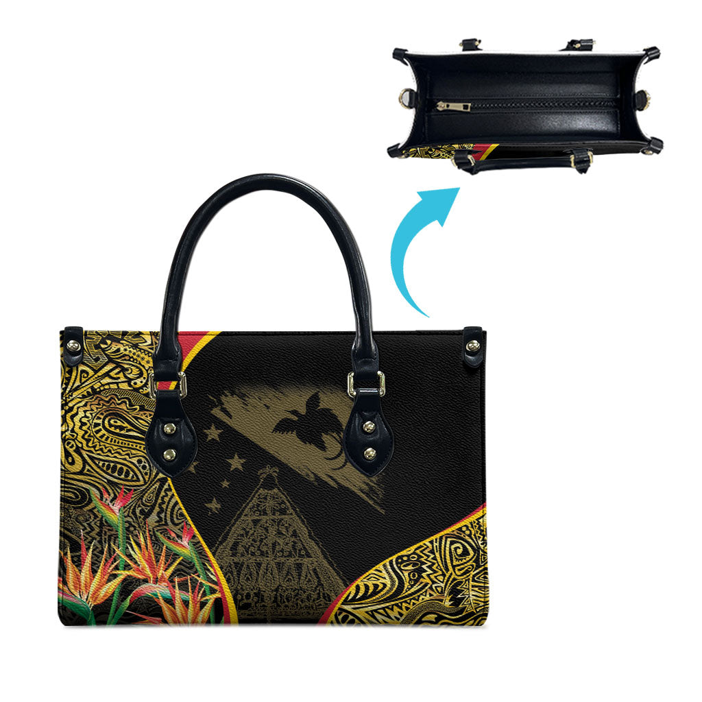 Papua New Guinea Hapi De Bilong Indipendens Leather Bag Special Style LT05 - Polynesian Pride