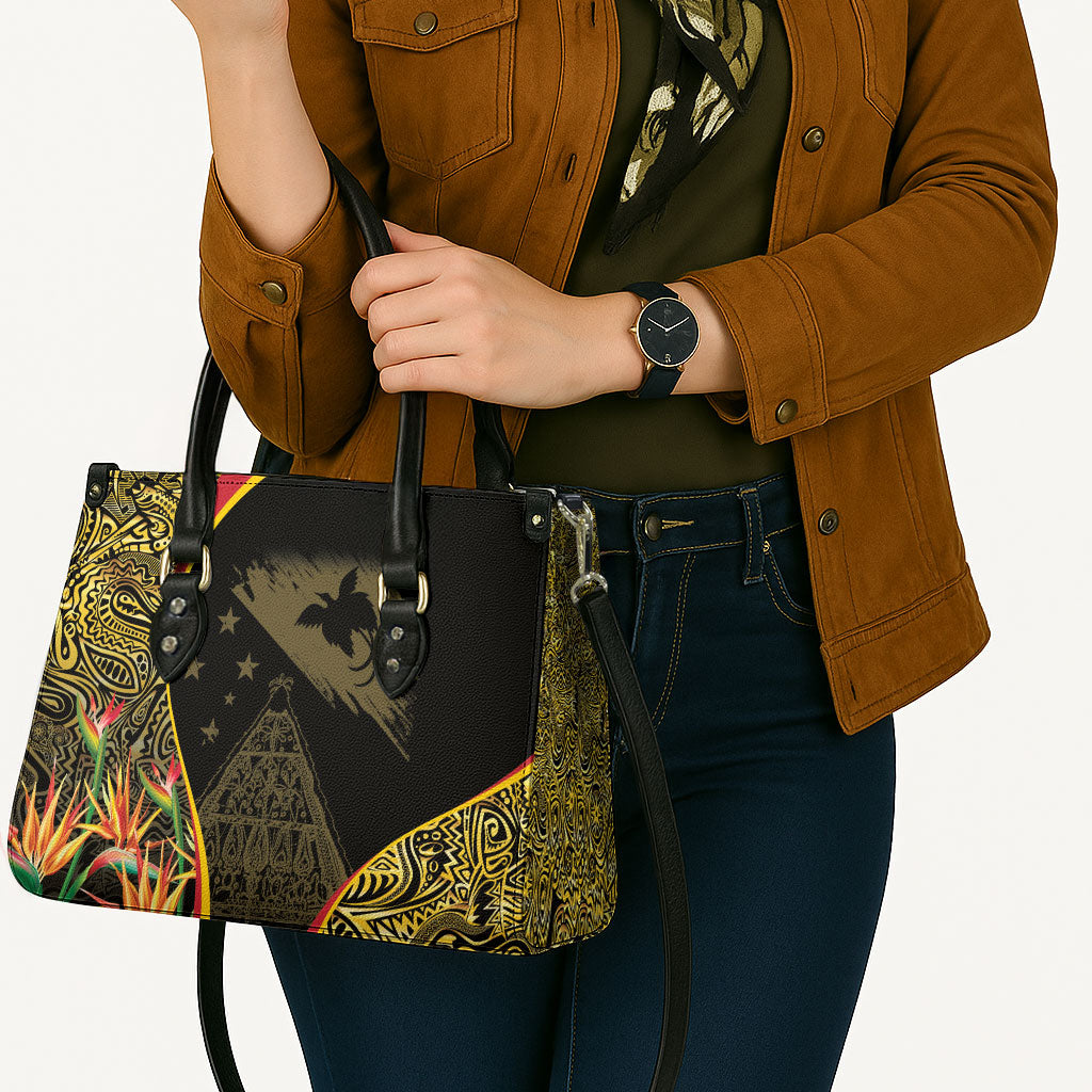 Papua New Guinea Hapi De Bilong Indipendens Leather Bag Special Style LT05 - Polynesian Pride