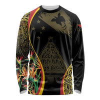 Papua New Guinea Hapi De Bilong Indipendens Long Sleeve Shirt Special Style LT05 Unisex Black - Polynesian Pride