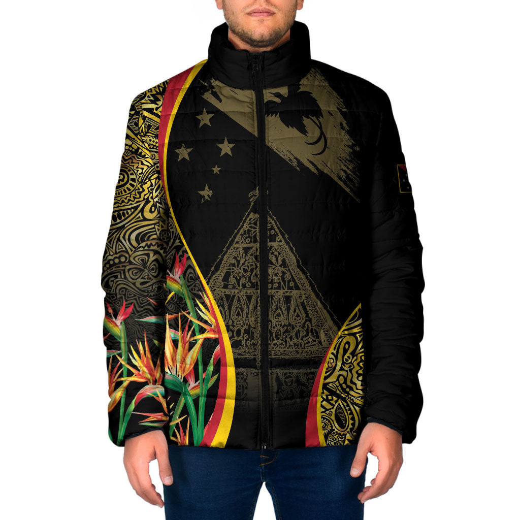 Papua New Guinea Hapi De Bilong Indipendens Padded Jacket Special Style LT05 Men Black - Polynesian Pride