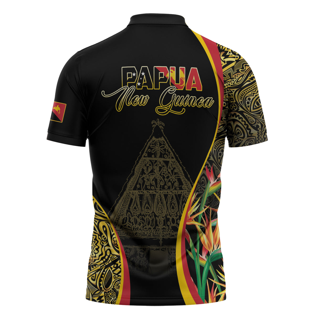 Papua New Guinea Hapi De Bilong Indipendens Zipper Polo Shirt Special Style LT05 - Polynesian Pride
