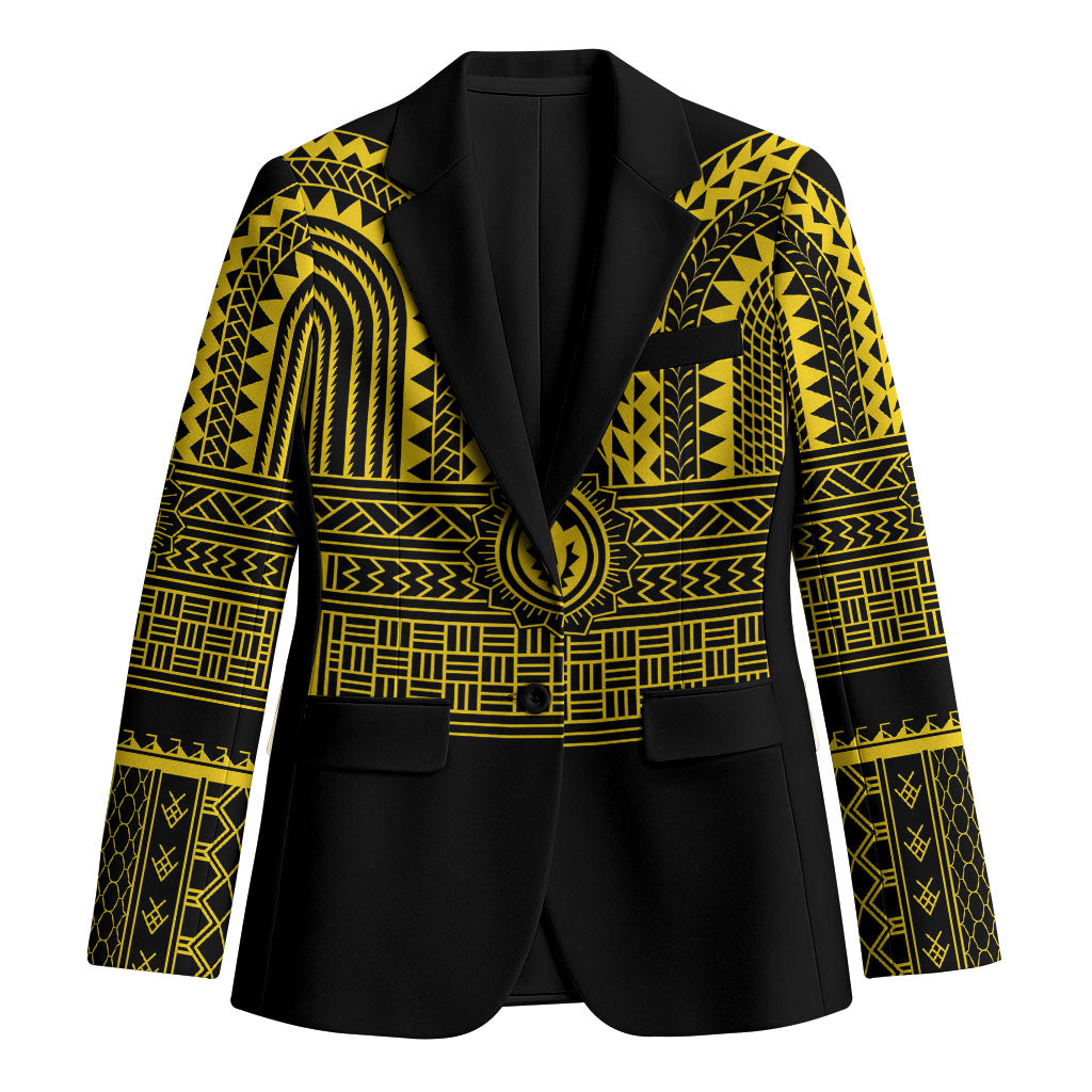 Philippines Filipinos Blazer Igorot Tribal Pattern Black LT05 Unisex Black - Polynesian Pride