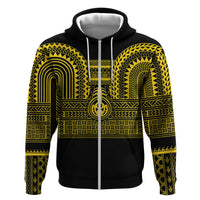Philippines Filipinos Zip Hoodie Igorot Tribal Pattern Black LT05 Zip Hoodie Black - Polynesian Pride