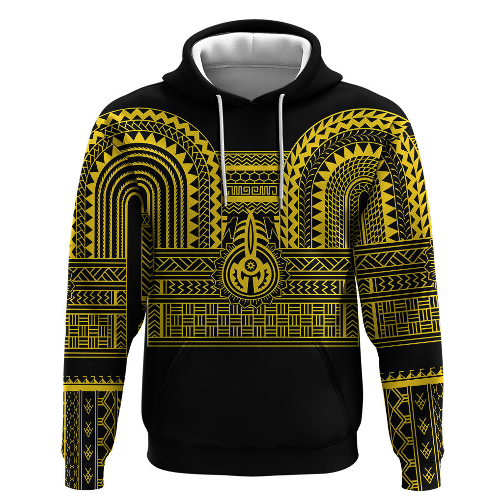 Philippines Filipinos Zip Hoodie Igorot Tribal Pattern Black LT05 Pullover Hoodie Black - Polynesian Pride