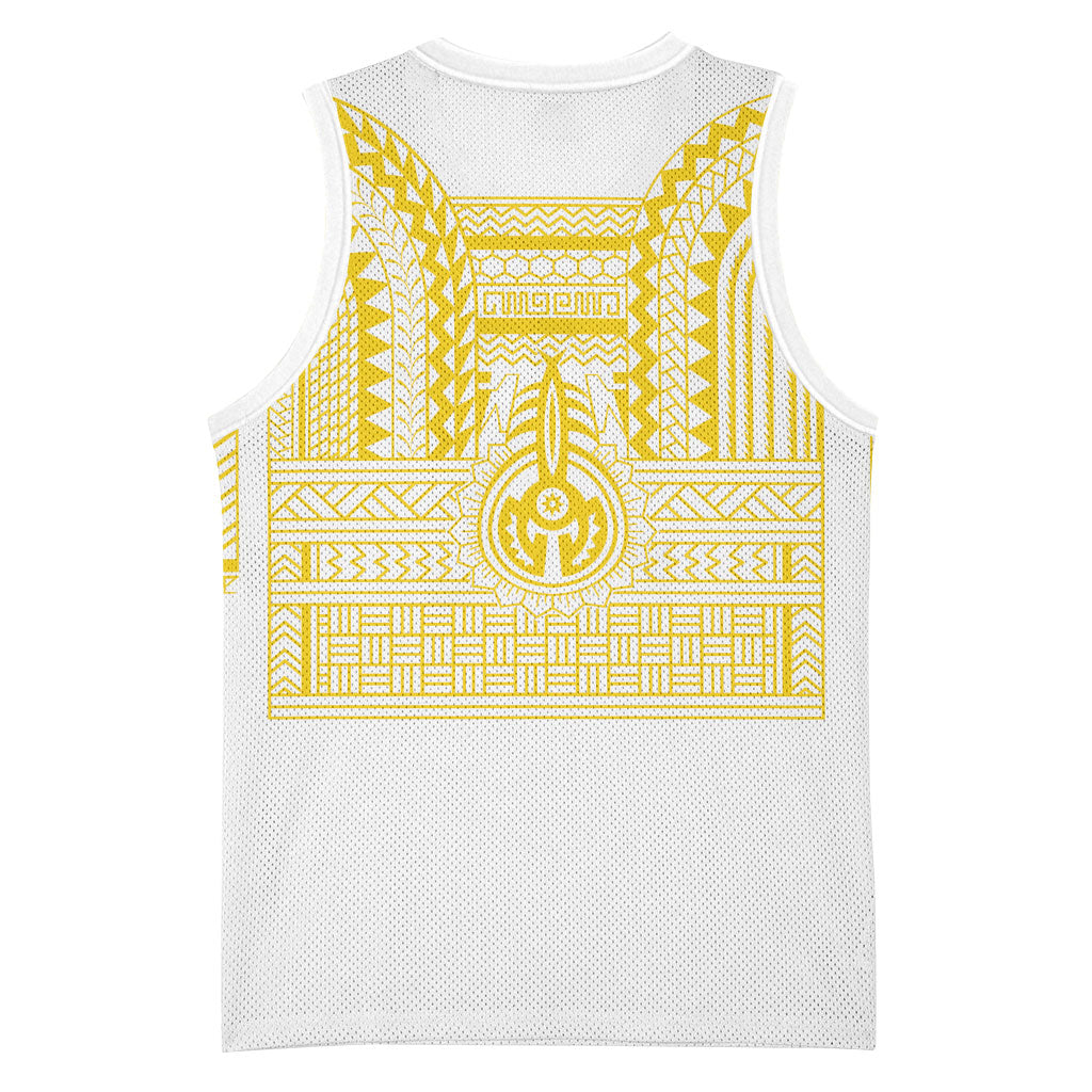 Philippines Filipinos Basketball Jersey Igorot Tribal Pattern White LT05 - Polynesian Pride