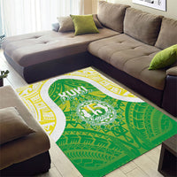 Kuki Independence 2026 Area Rug Cook Islands 15 Finest Green Version LT05 - Polynesian Pride
