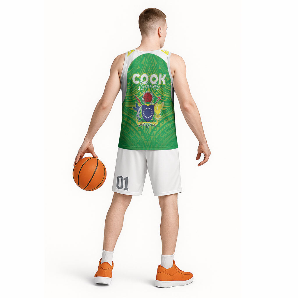 Kuki Independence 2026 Basketball Jersey Cook Islands 15 Finest Green Version LT05 - Polynesian Pride