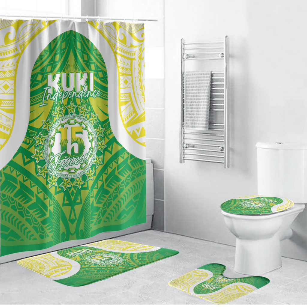 Kuki Independence 2026 Bathroom Set Cook Islands 15 Finest Green Version LT05 Bathroom Set (4 pcs) Green - Polynesian Pride