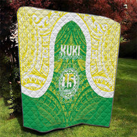 Kuki Independence 2026 Quilt Cook Islands 15 Finest Green Version LT05 - Polynesian Pride