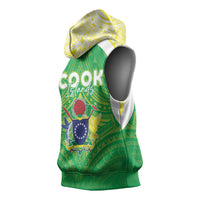 Kuki Independence 2026 Sleeveless Hoodie Cook Islands 15 Finest Green Version LT05 - Polynesian Pride