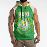 Kuki Independence 2026 Sleeveless Hoodie Cook Islands 15 Finest Green Version LT05 - Polynesian Pride