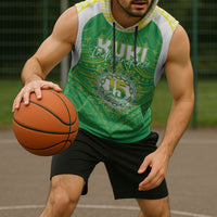 Kuki Independence 2026 Sleeveless Hoodie Cook Islands 15 Finest Green Version LT05 - Polynesian Pride