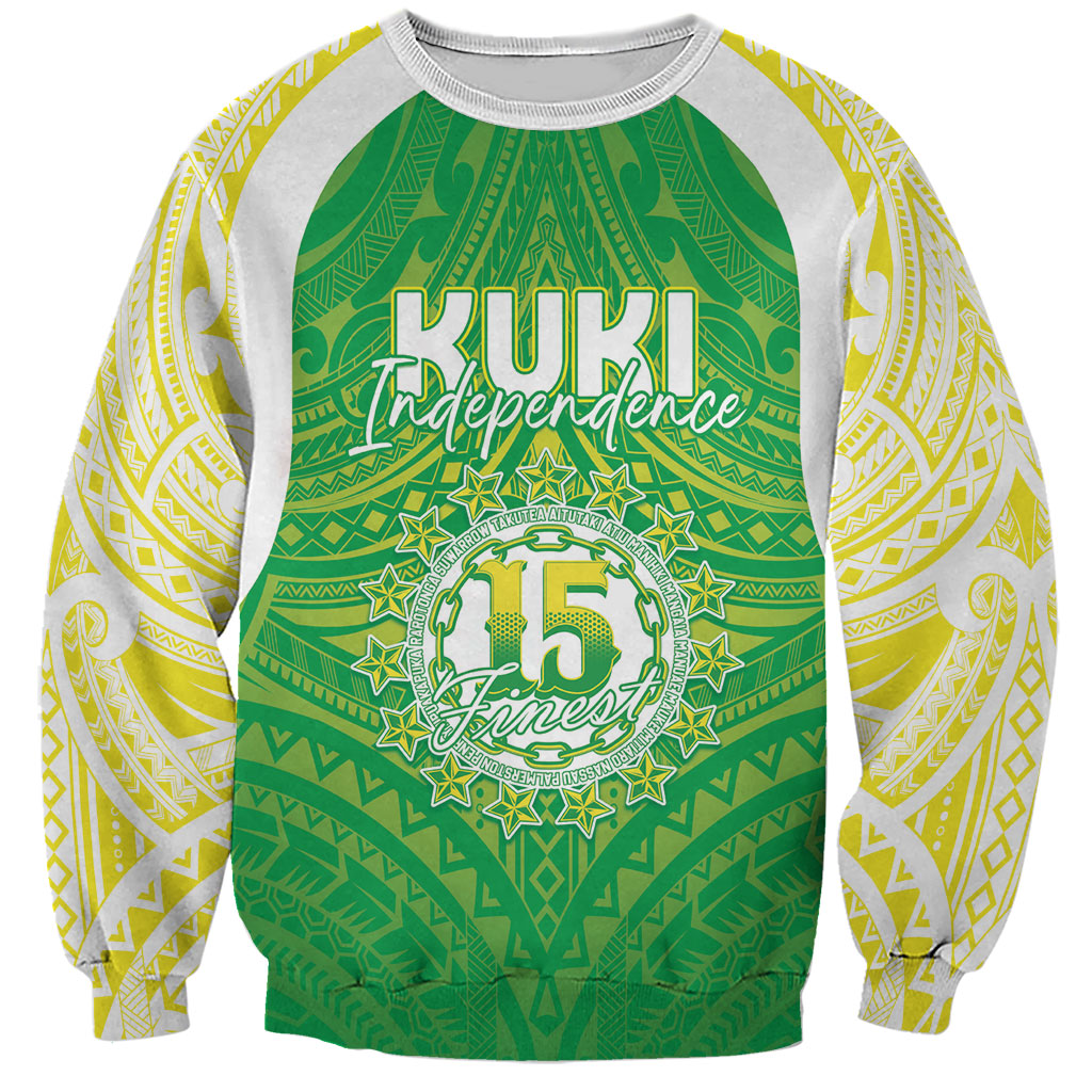 Kuki Independence 2026 Sweatshirt Cook Islands 15 Finest Green Version LT05 Unisex Green - Polynesian Pride