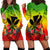 Personalized Hawaii Hoodie Dress Kakau Kanaka Maoli With Hibiscus Flowers LT05 - Polynesian Pride