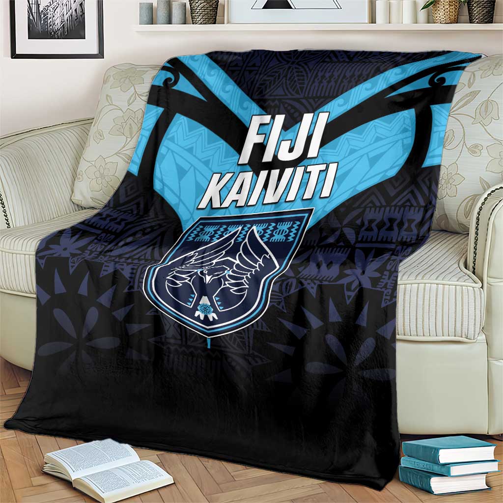 Fiji Kaiviti Rugby Blanket Fiji Tapa Pattern LT05 - Polynesian Pride