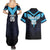 Custom Fiji Kaiviti Rugby Couples Matching Summer Maxi Dress and Hawaiian Shirt Fiji Tapa Pattern