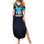 Custom Fiji Kaiviti Rugby Family Matching Summer Maxi Dress and Hawaiian Shirt Fiji Tapa Pattern