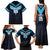 Custom Fiji Kaiviti Rugby Family Matching Tank Maxi Dress and Hawaiian Shirt Fiji Tapa Pattern