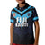 Custom Fiji Kaiviti Rugby Kid Polo Shirt Fiji Tapa Pattern