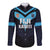 Custom Fiji Kaiviti Rugby Long Sleeve Button Shirt Fiji Tapa Pattern