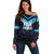 Custom Fiji Kaiviti Rugby Off Shoulder Sweater Fiji Tapa Pattern