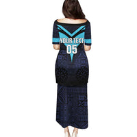 Custom Fiji Kaiviti Rugby Puletasi Fiji Tapa Pattern LT05 - Polynesian Pride
