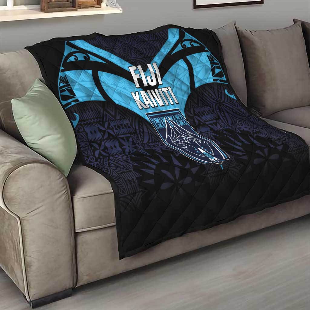 Fiji Kaiviti Rugby Quilt Fiji Tapa Pattern LT05 - Polynesian Pride