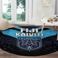 Fiji Kaiviti Rugby Round Carpet Fiji Tapa Pattern LT05 - Polynesian Pride