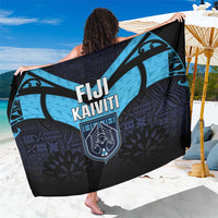Fiji Kaiviti Rugby Sarong Fiji Tapa Pattern LT05 One Size 44 x 66 inches Blue - Polynesian Pride