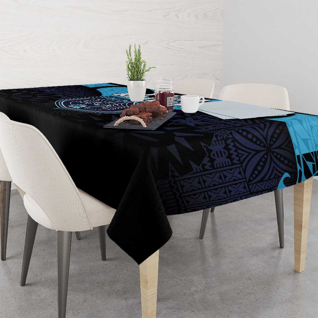 Fiji Kaiviti Rugby Tablecloth Fiji Tapa Pattern LT05 - Polynesian Pride